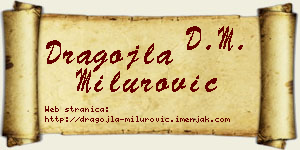Dragojla Milurović vizit kartica